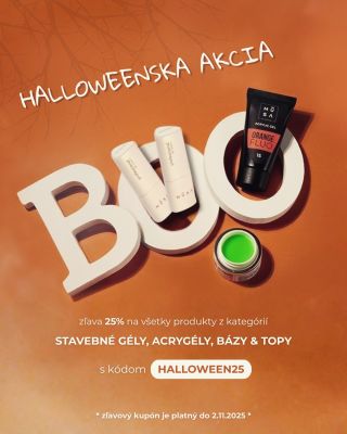 👻 HALLOWEENSKA AKCIA -25% 🎃 Tento Halloween si doprajte skvelú zľavu na všetky stavebné gély, acrygély, bázy a topy! 🖤...